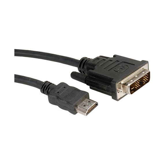 ROLINE DVI KABEL.DVI-HDMI.3M