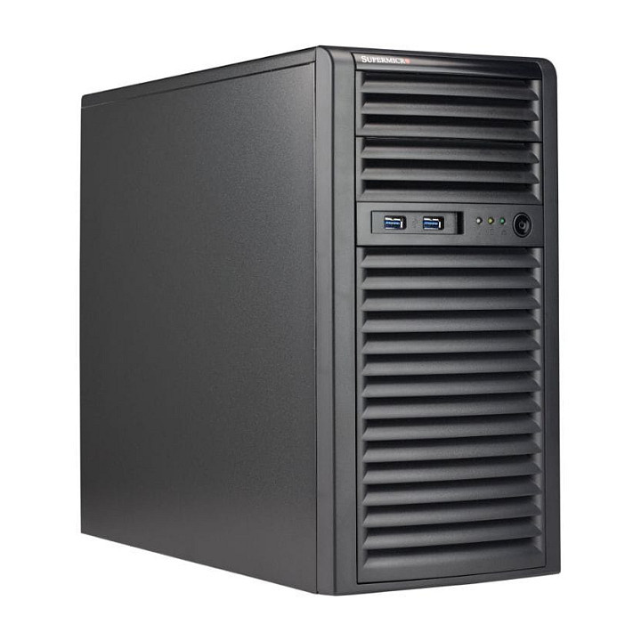 Server SuperMicro Mid-Tower 4x3.5" fixed drive 600W Redundant