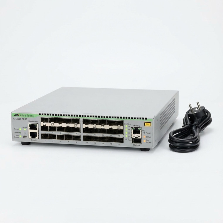 ALLIED 10 Gigabit Layer 3 Lite Stackable Switch 18x SFP+ ports EU Power Cord