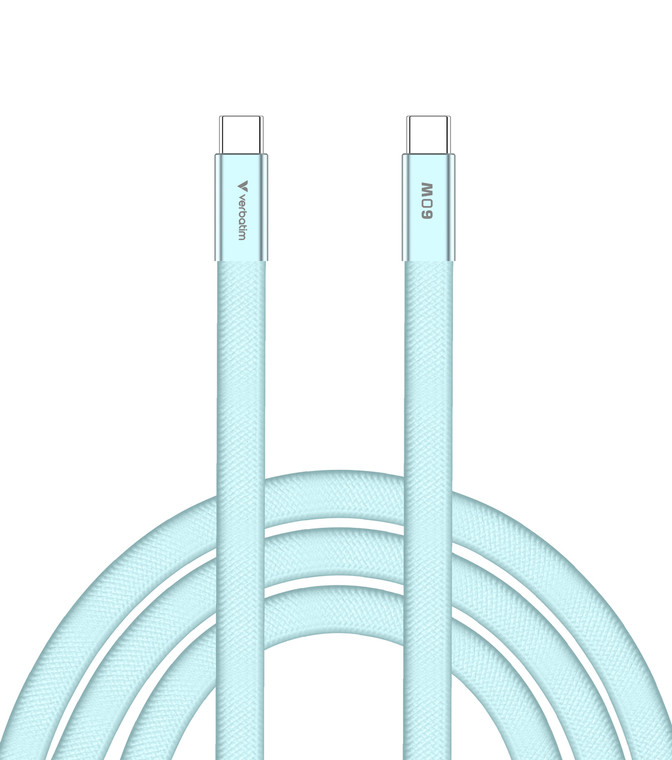 30273, SoftTouch USB-C to C cable 60W 120 cm - Blue