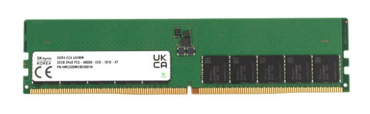 Hynix 32GB DDR5-4800 ECC unb. 2Rx8 CL40 UDIMM - 32 AR - DDR5