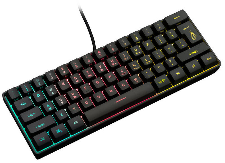 48701, SureFire KingPin X1 60 procent Gaming RGB Keyboard QWERTY US English