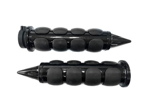Aftermarket MMG Motorcycle Grip Set | Spike Black (1")