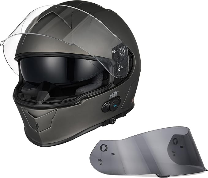 Bluetooth Full Face Motorcycle Helmet – DOT Certified