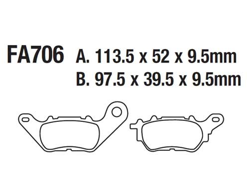 Brake Pads for: YAMAHA XMax 300 ABS - For Full list of application Click here and Check Fitment