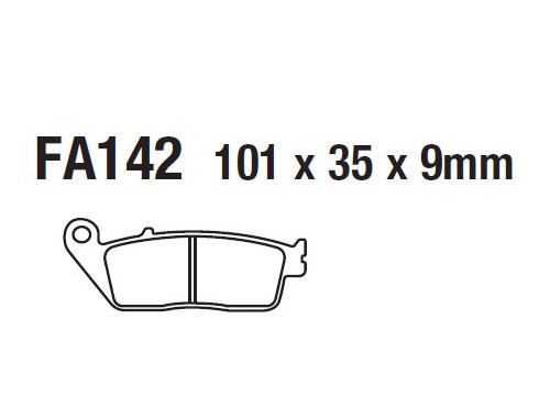 Brake Pads for KYMCO XCiting 250cc - For Full list of application Click here and Check Fitment