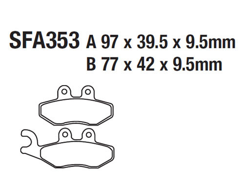 Brake Pads for Vespa Primavera 50cc - For Full list of application Click here and Check Fitment