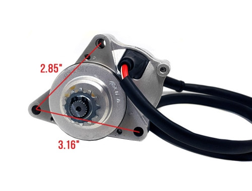MYK Starter motor for 50cc/125cc Honda clone engines (UPPER)