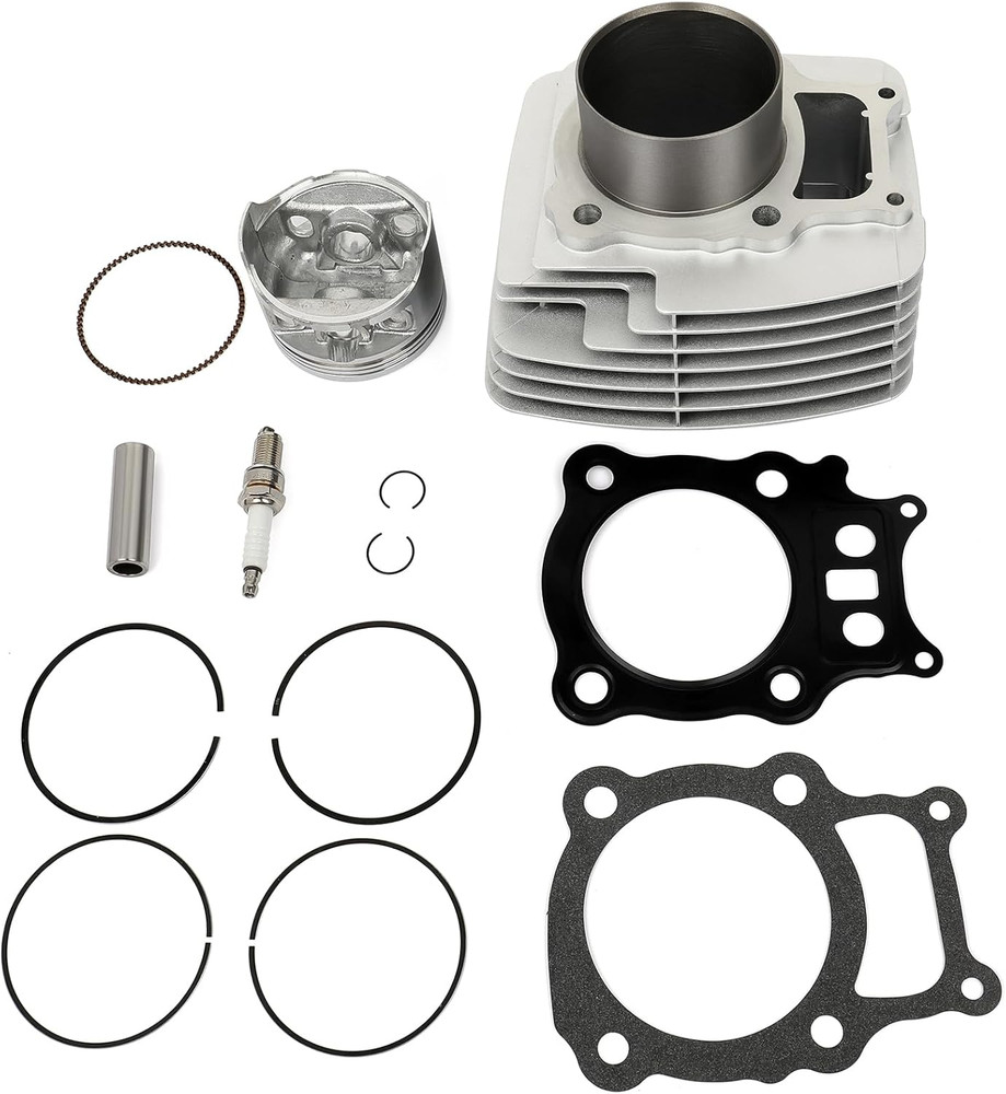 Cylinder Head Piston Gasket Top End Rebuild Kit for Honda for Rancher 350 TRX350FE 4x4 ES 2000-2006, for Honda for Rancher 350 TRX350TM 2x4 2004-2006 78.5mm 329cc 12100-HN5-670 13101-HN5-670