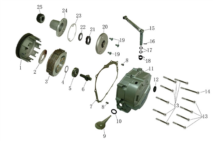 Hawk 250 Crankcase