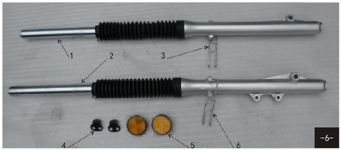 Hawk 250 Right, front shock