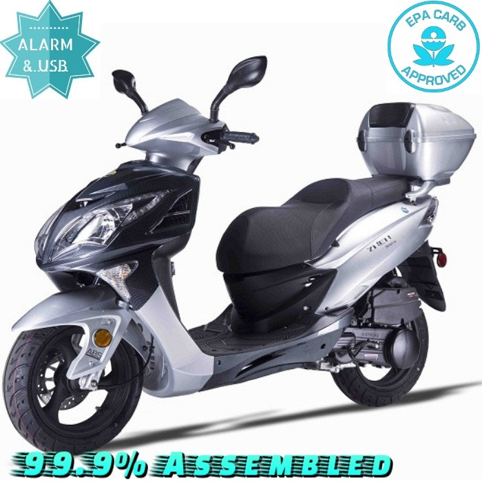 Amigo Znen 2017 ZN150T-7H 149cc Street Legal Scooter, 4 Stroke Air Cooled, REMOTE START