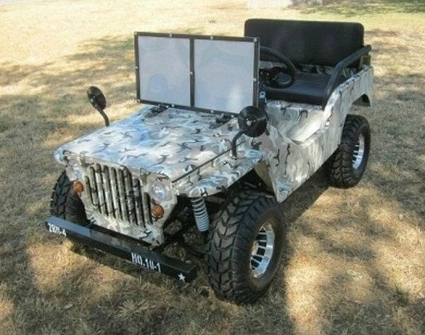 Rps Jeep Off-road 125Cc Mini Go-kart With Chrome Rims, Single Cylinder, Air-cooled, 4-stroke - Fully Assembled And Tested