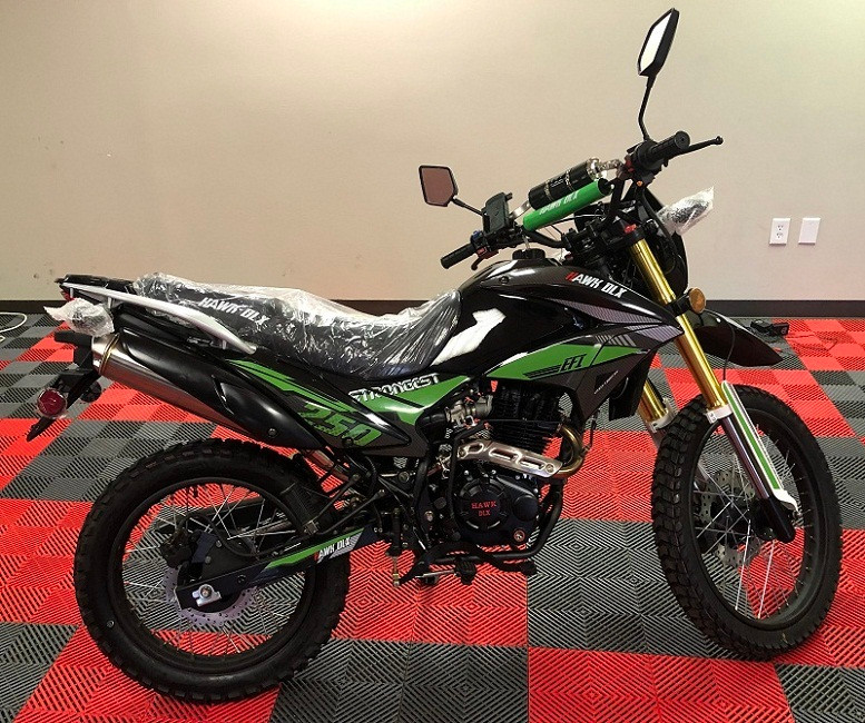 New Hawk 250 DLX With Bluetooth Speakers and Phone Holder - Fully Assembled and Tested