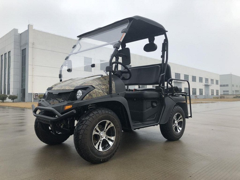 Camo green - TrailMaster Taurus 200G Gas UTV High/Low Gear-Golf Cart Style UTV, Hi/Low transmission, Custom Rims, Upgraded