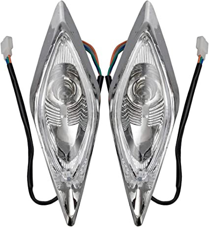 HIAORS Atv Quad Headlight Head Lamp for Coolster Taotao Kazuma Sunl 50cc 70cc 110cc 125 50cc 110cc 150cc 200cc 250cc 4 Wheeler Parts Left and Right