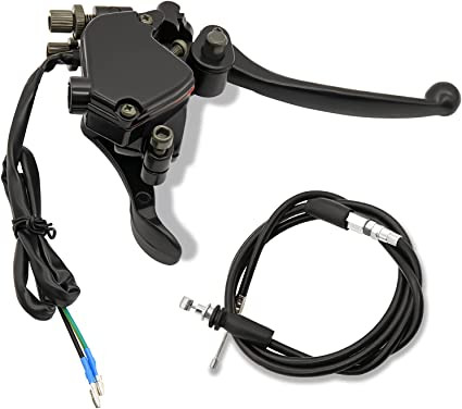 7/8"22mm Thumb Throttle with Dual Brake Lever Assembly,Compatible with for 50cc 90cc 150cc 250cc ATV Quad Roketa Taotao Sunl Kazuma