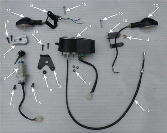 Hawk 250 DLX Speedometer cable