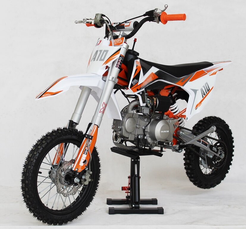 2021 EGL Motor A10 125 Pro Youth Dirt Bike, 125cc, single cylinder, 4-stroke, air cooled, Manual clutch