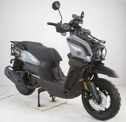 Boss Motor Frontier 200 Moped Scooter |168.9cc, 12 Inch Aluminium Rim With Meaty Tire, Automatic CVT