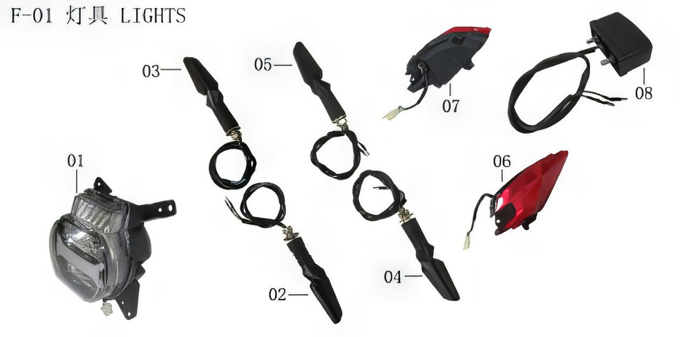 Lifan Kpv150 Left Taillight Assembly