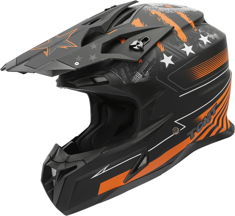 Motorcycle Dirt Bike Off-Road Motocross ATV Mountain Bike Full Face MX Helmet for Men Women DOT Approved