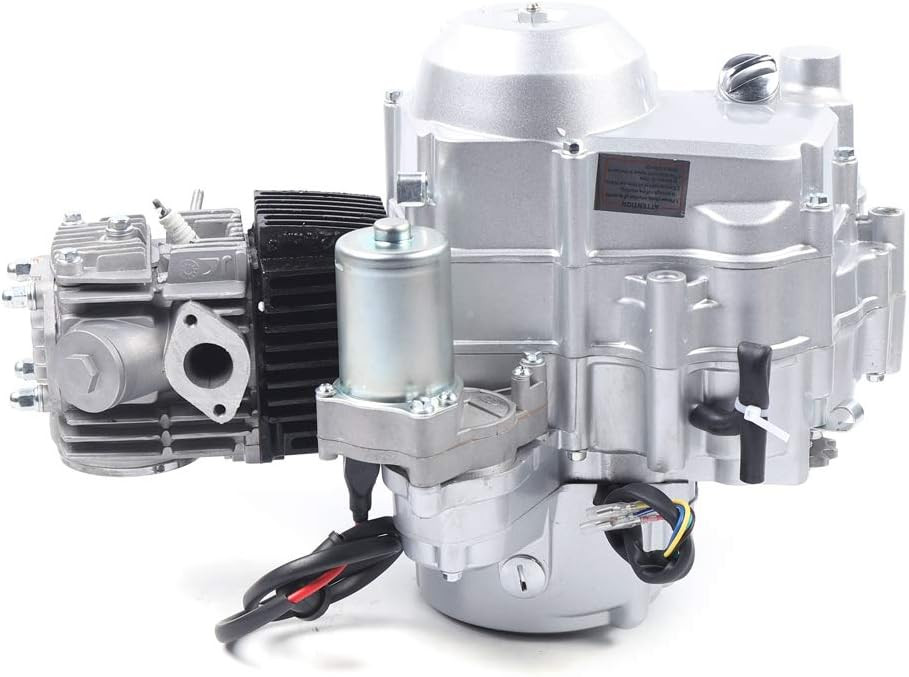 110CC 4 Stroke Engine Motor, Auto Transmission Electric Start Single Cylinder Engine, Chain Driven, for 50cc 70cc 90cc 110cc ATV and Go Karts