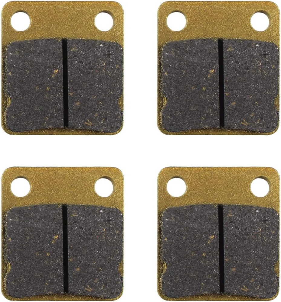 Rear Disc Brake Shoes Pads Chinese ATV Brake Pads fit ATV Quad Dirt Pit Bike Go Kart Buggy 50cc 70cc 110cc, 4Pcs,Golden