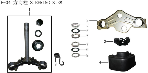 Lifan Kpr200 Directional Bearing Assembly
