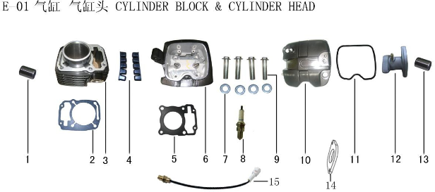 Lifan Kp Mini Cylinder Head Combination(EFI)