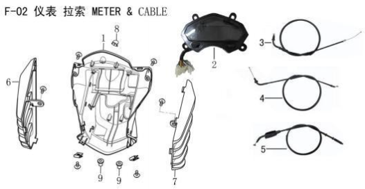 Lifan Kp Mini Headlight bracket installation rubber sleeve