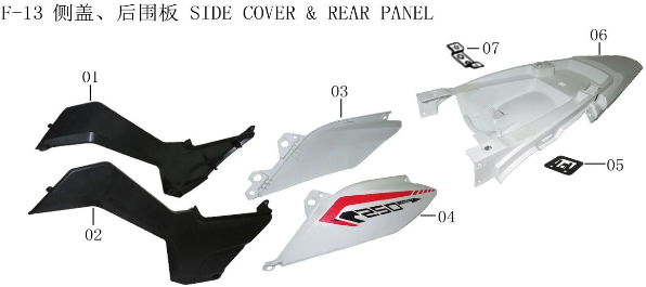 Lifan Kpx250 Right Cover