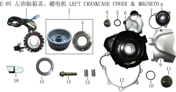 Lifan X-Pect Engine  Magneto Rotor Assembly Assembly