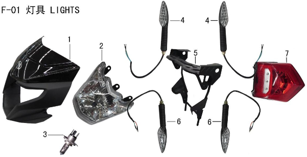 Lifan X-Pect 200 Rear Right Turn Signal