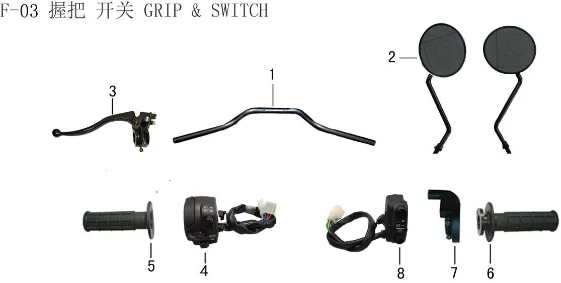 Lifan X-Pect 200 Left Grip