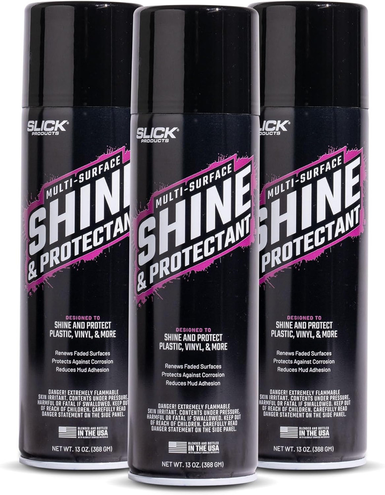 Products Shine & Protectant, Long-Lasting High-Gloss Clear Coat Spray, Renew, Shine, and Protect Plastic, Vinyl, Rubber, Trim, and more (3 Pack)