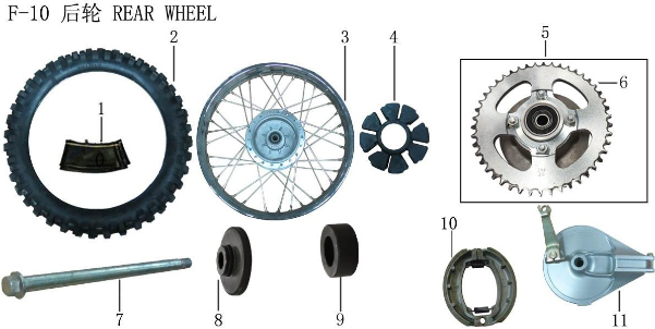 Lifan X-Pect 200 Rear Brake