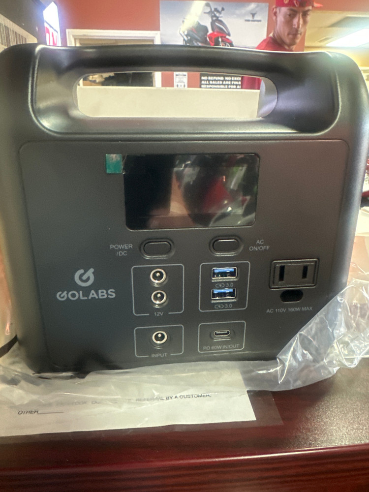 R150 Portable Power Station, 204Wh Lifepo4 Battery with 160W AC, PD 60W, 12V DC