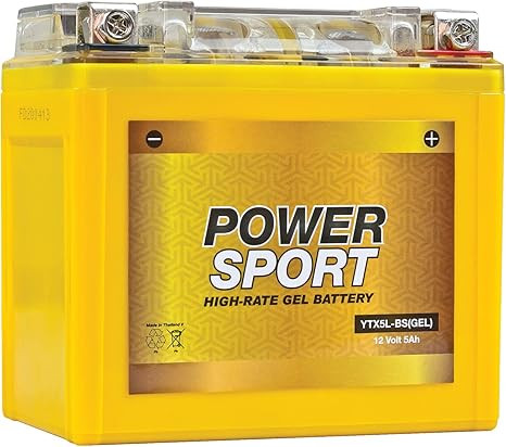 YTX5L-BS VRLA GEL Battery Replacement – Maintenance-Free, Sealed 12V 5Ah Battery by ExpertPower