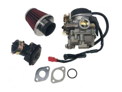 MYK 18MM Adjustable Carburetor Kit for 50/80cc 4-Stroke Chinese Scooters