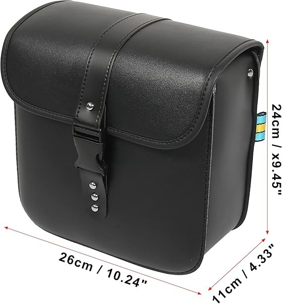 Motorcycle Saddlebag Side Tool Bags | Waterproof Faux Leather