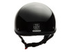 Shorty MMG Helmet. Model Beanie. Color: Shiny Black. *DOT APPROVED* *FREE GOGGLES INCLUDED*