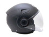 Open Face MMG Helmet. Model Blaze. Color: Matte Black. *DOT APPROVED*