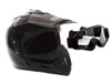 OFF Road MMG Helmet. Model 30. Color: Shiny Black. *DOT APPROVED* *FREE GOGGLES INCLUDED*