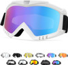 Dirt Bike Goggles, Windproof ATV Off-Road Goggle, Wide Vision Riding Motorcycle Goggles, Motorcycle Accessories