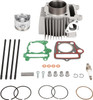 47mm 89cc Cylinder Piston Gasket Top End Rebuild Kit fit for Polaris for Outlaw 90 2007-2014, for Polaris for Sportsman 90 2007-2014, 0455434 0455389 0455335 0455331 0454934 0453616 0453430