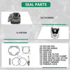 Cylinder Piston Ring Set Replacement for 2001 2002 2003 for Polaris Sc for Ram bler 50 Engine Piston Gasket Kit 0450006 0450001