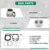 91mm 800cc Cylinder Piston Gasket Top End Rebuild Kit fit for Bombardier for Outlander 400 2003 2004 2005 2006, for Bombardier for Outlander 650 2006, 420929650 420845109 420845107 420845106