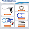 Mini Bike Throttle Assembly and Mini Bike Drum Brake Lever Replacement for CT200U CT200U-EX BT200X Baja Warrior Massimo MB200 Predator 200cc 196cc 6.5hp Parts 7/8 22mm Handlebar Grips