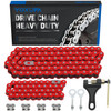 420 Chain for Mini Bike Coleman CT200U CT200U-EX BT200X Baja Warrior MB200 Massimo 196cc 200cc Predator 212 Red Parts Jackshaft Front 42 Link + 90 Link Rear Drive Chain